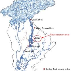 Flood early warning system installation by ICIMOD