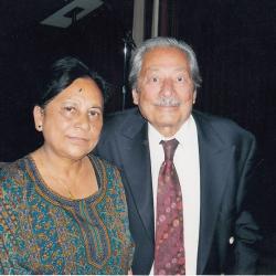 Rini Kakati with Saeed Jaffery at  Brent Indian Association, Wembley, London