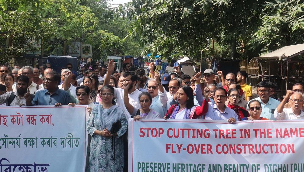 Guwahati Residents Rally Against Tree Felling for Flyover Project