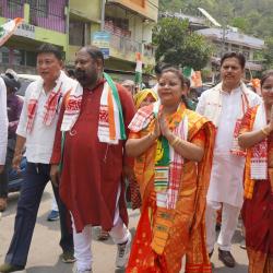 Guwahati- ward no 27 Congress Candidate GMC election rally