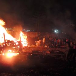 Last rites of victims of liquor tragedy at Salmira tea garden 