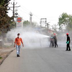 Sensitizatiion  at Digboi on 28-03-2020.Pix by UB Photos