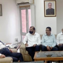 Delhi: AASU delegations meeting with CEC Harishankar Brahma