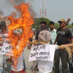 Arabinda Rajkhowa effigy burnt