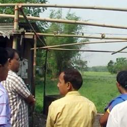 Bijni MLA Kamal Singh Narzary visits the site