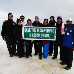 Save the Rhino campaign features in Antarctic expedition 