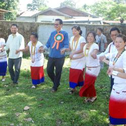 Deputy Chief Minister Chowna Mein at Dree festival 2016 at Mahadevpur, Namsai