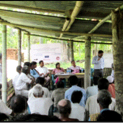  Agriculture expert interacting with farmers. Photo: Abdul Hasib