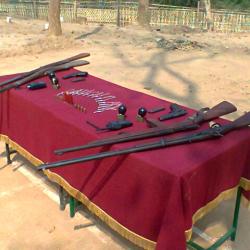 arms & ammunition recovered at Maibang