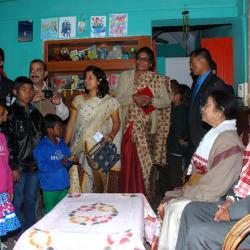 Tarun Gogoi at SOS Children's Village, Azara