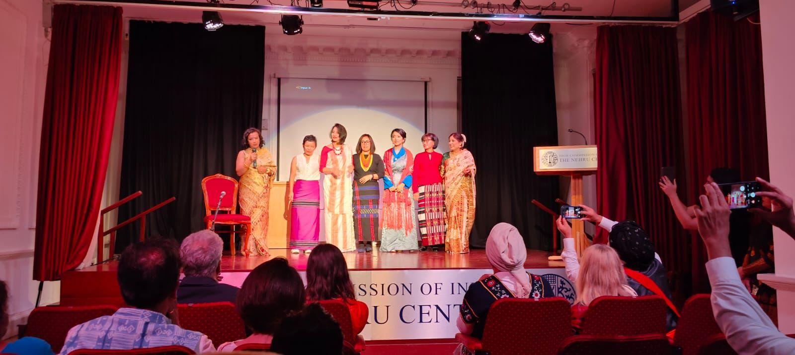 Meghalaya community, UK presenting a song at the cultural programme, a curtain raiser, held in London on Friday. 
