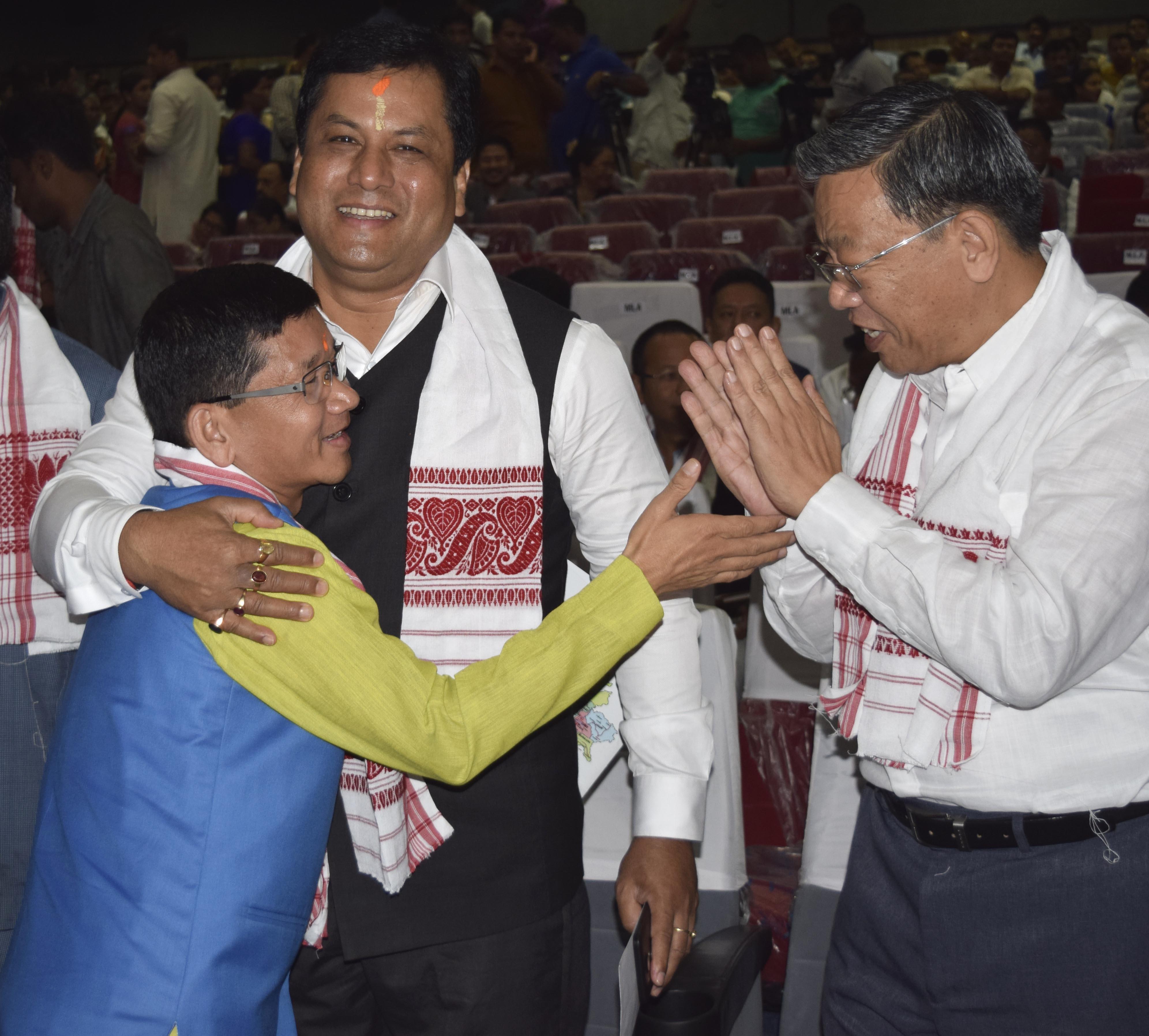  Kalikho Pul with Assam CM Sarbananda Sonowal and Nagaland CM T R Zeliang