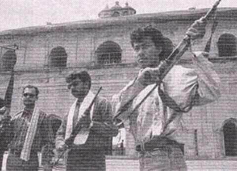 File photo: ULFA cadres at Rong Ghar, Sivasagar in 1979