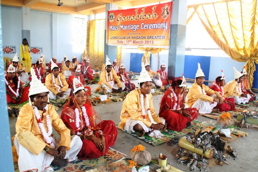 Mass-marriage in Nagaon
