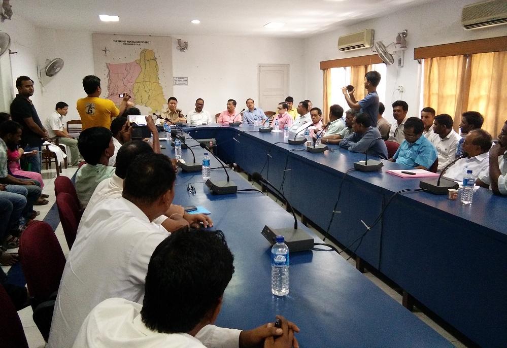 A peace meeting held at Kokrajhar DC office on Friday 
