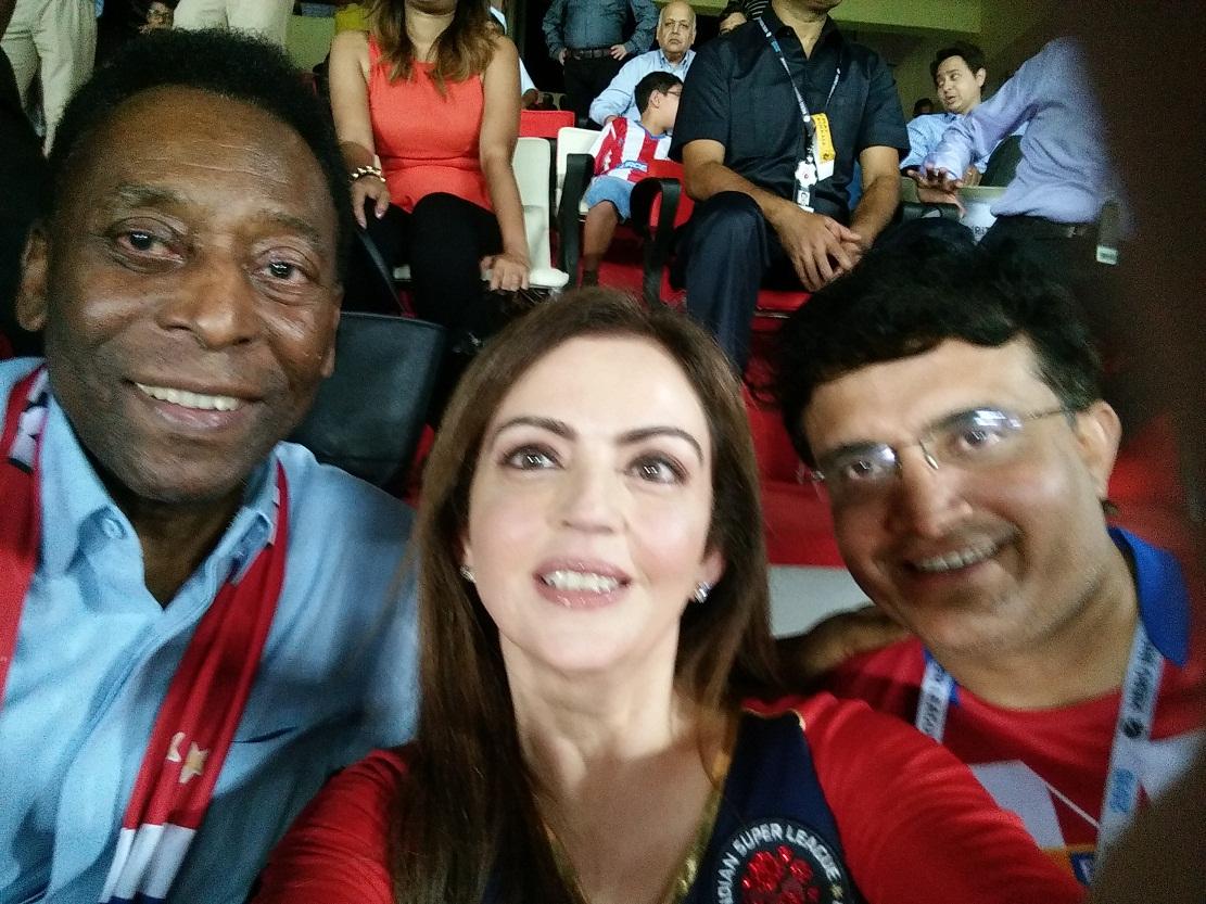 Nita Ambani's selfie with of Pele, Sourav Ganguly