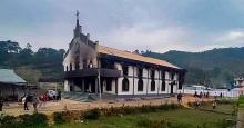 File Photo: Church burned during Manipur ethnic volence during the 'Tribal Solidarity March' 