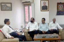Delhi: AASU delegations meeting with CEC Harishankar Brahma