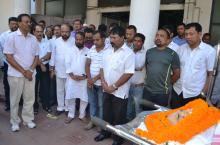 AGP leaders paying last respect to Prabin Gogoi
