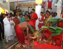 CM Tarun Gogoi at Barowari Dispur Durga Puja