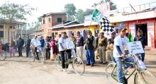Cycle Rally for conservation of wildlife in Kaziranga Park  areas  