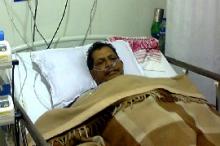 Ratan Lahkar at hospital