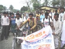 Mrinal Dev Sarmah and Jinku bicycle tour