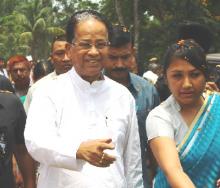 Gogoi laids foundation of hospital and road at Khumtai