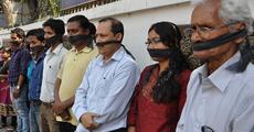 Demonstration against newspaper closure