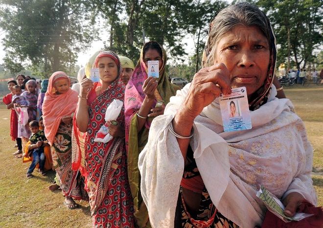 Brisk polling in Dhubri
