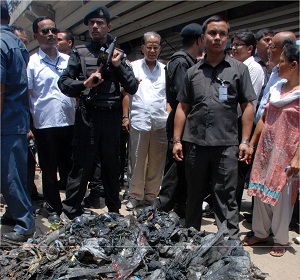 Gogoi visits flood-prone Guwahati areas