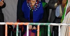 Sonia Gandhi campaigning at Dimapur