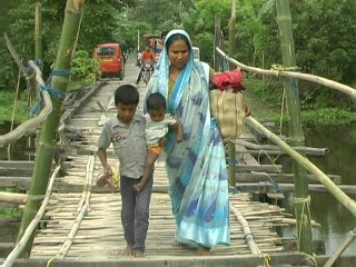Broken bridge causes concern