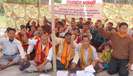 Last gate: Tiwa bodies stages dharna