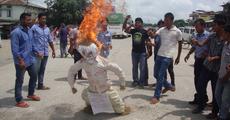 Tiwa CEM’s effigy burnt in Raha 