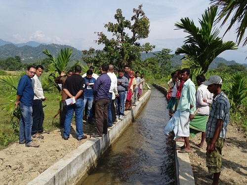 Traditional irrigation in Indo-Bhutan border 