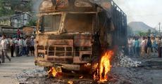 144 CRPC in Pathor kuwari area as truck set on fire
