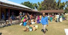 Blockade forces trains to halt