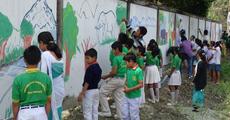 Painting for conservation in Manas