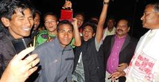 Shukanjhora lifts volleyball trophy