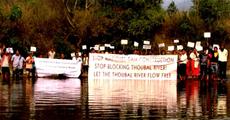 United stand against dam
