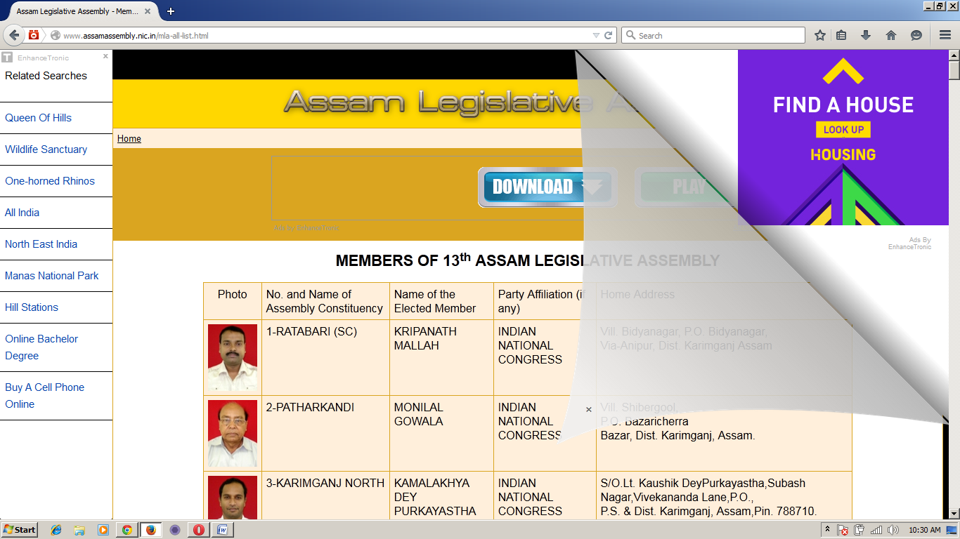 Assembly website promotes Reliance, Walmart! 