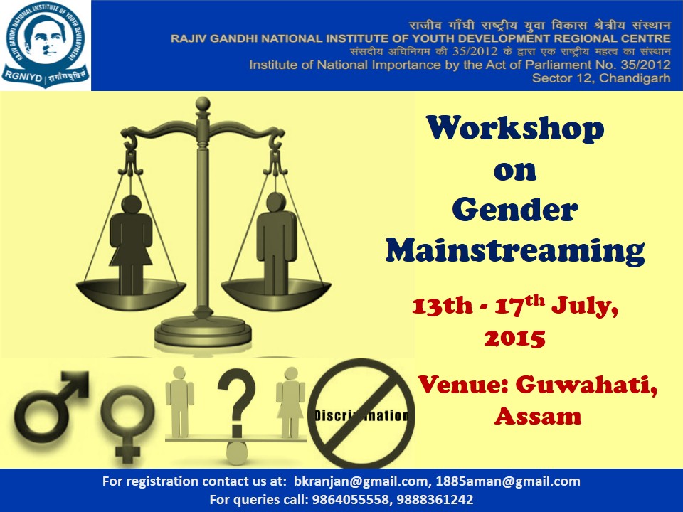 Focus on gender mainstreaming for youths