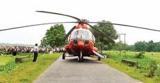 Chopper noselands in Gohpur