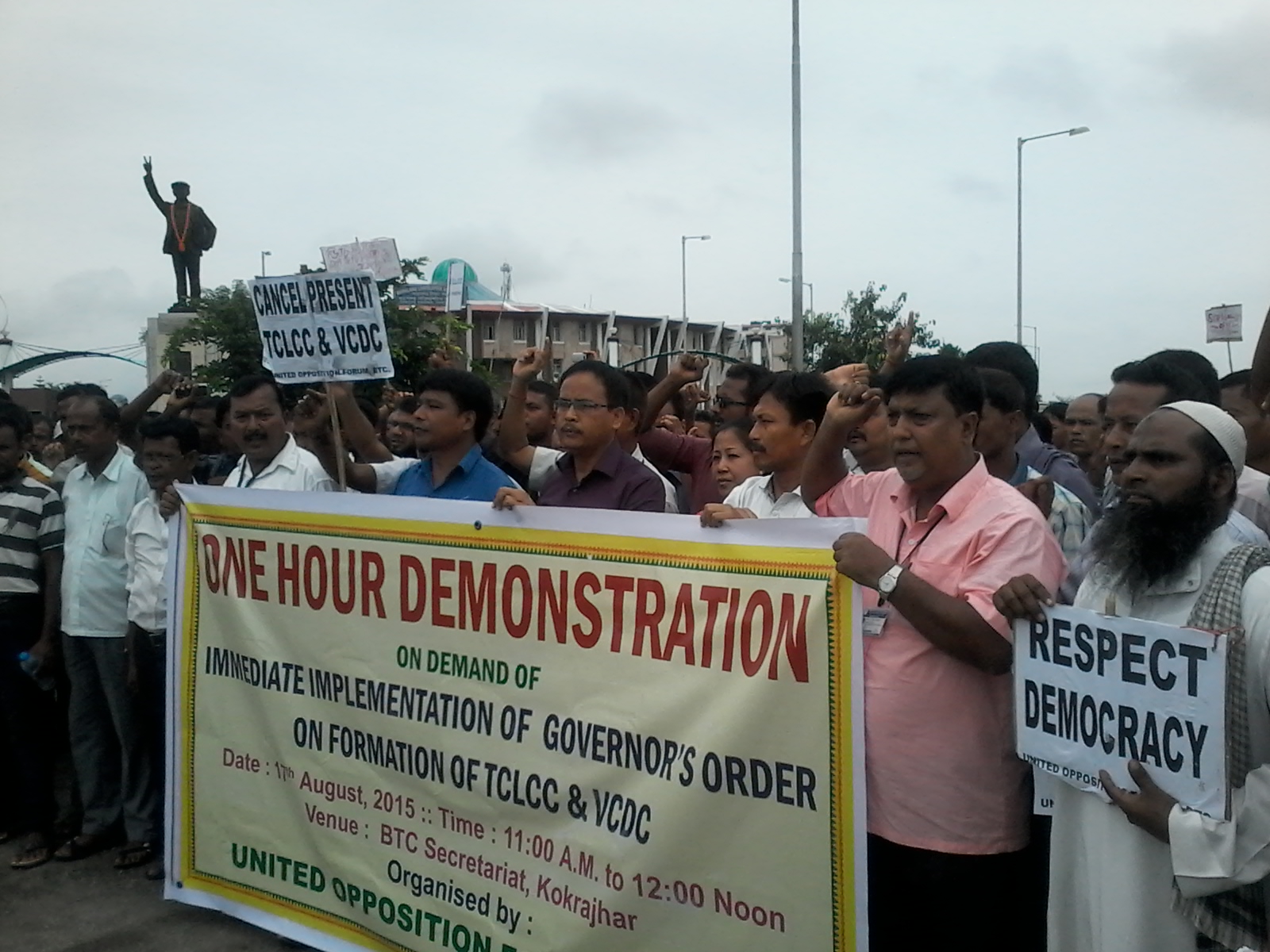 Opp MCLAs stage dharna in Kokrajhar