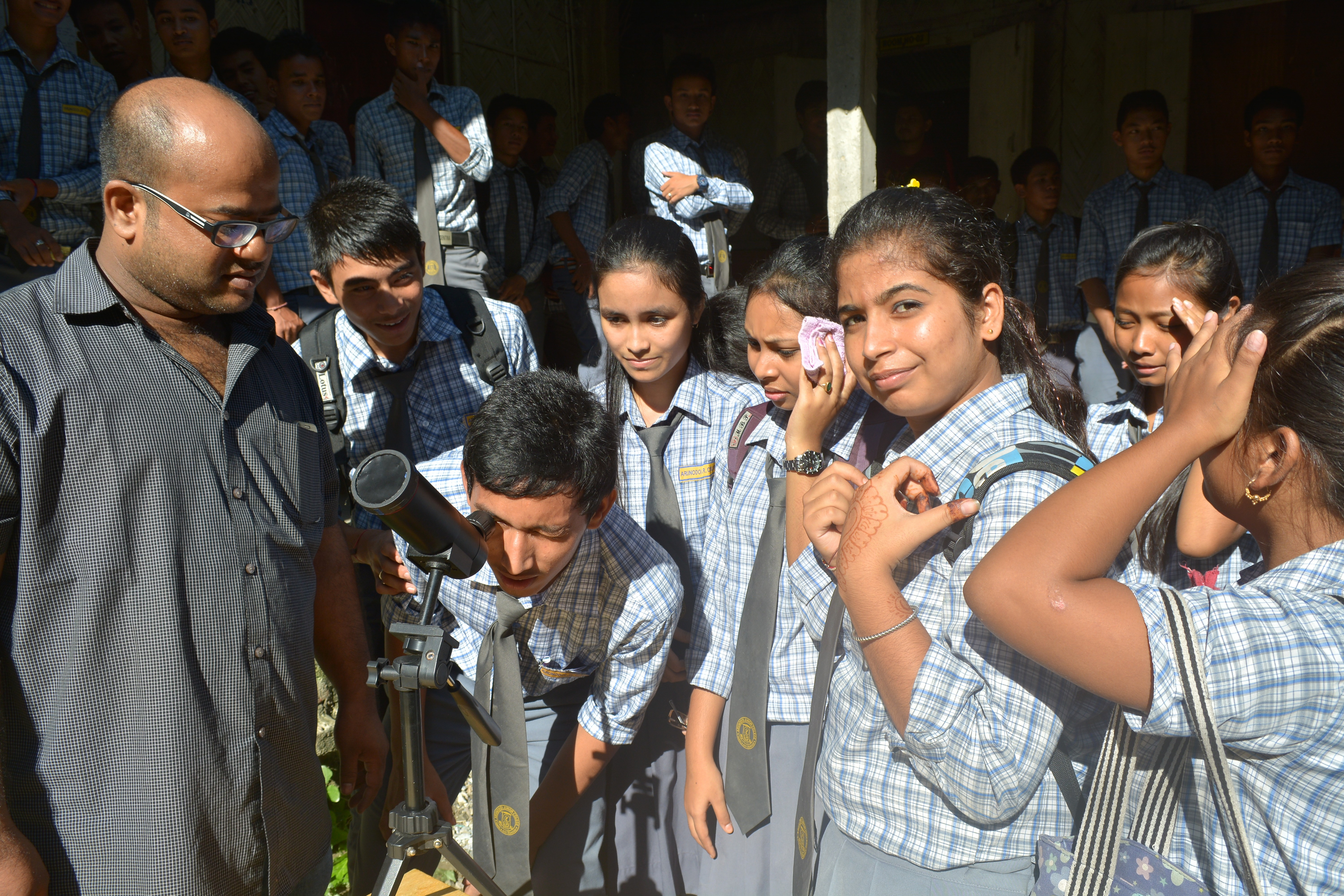 Astronomy workshop at Tangla