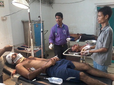 SSB jawans injured in road mishap