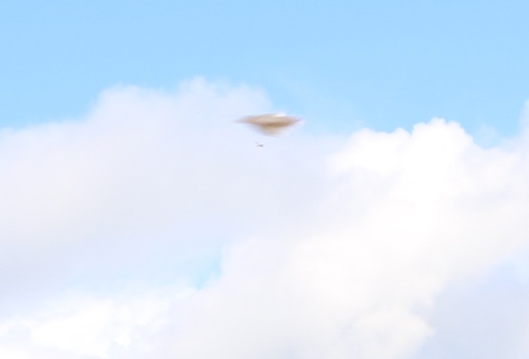 Curious UFO in sky!