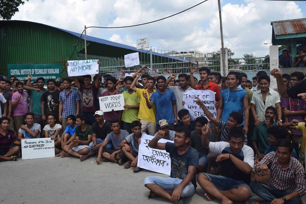  CIT students staged sit-in protest
