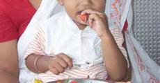 Assam Toddler likes Bhut Jolokia